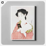アートパネル-Japanese Woman Applying Powder
 - 橋口 五葉 Canvas.
