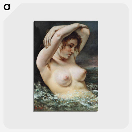 アートポストカード-イエロー - ギュスターヴ クールベ Postcard.