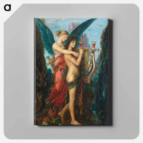 アートパネル-『ヘシオドスとムーサ』 (1891年) - ギュスターヴ モロー Canvas.