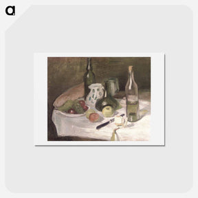 アートポストカード-Still LIfe with Fruit and Bottles - アンリ マティス Postcard.