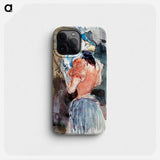 Woman holding a plate - アンリ ソム Phone Case.