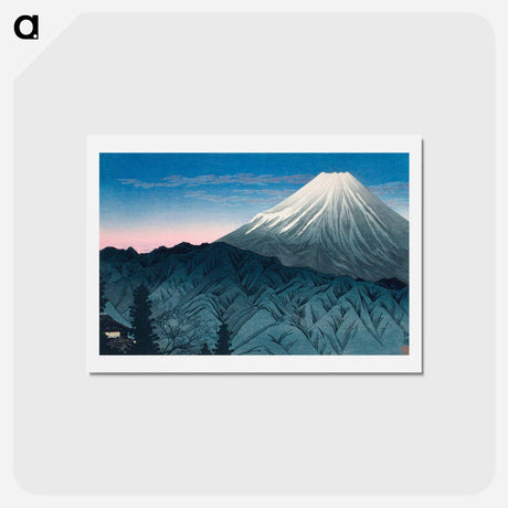 アートポストカード-Mount Fuji From Hakone - 高橋 宏明 Postcard.