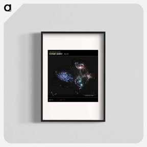 アートポスター-Stephan's Quintet
 - ジェームズ ウェッブ宇宙望遠鏡 Poster.