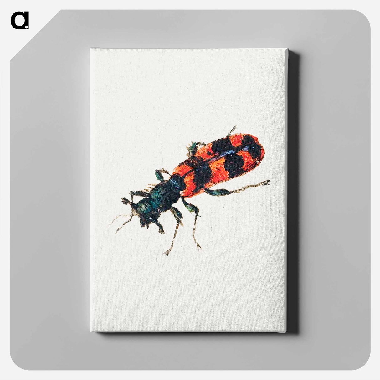 アートパネル-Insect from Sheet of Studies of Nine Insects
 - ヤン ファン ケッセル Canvas.
