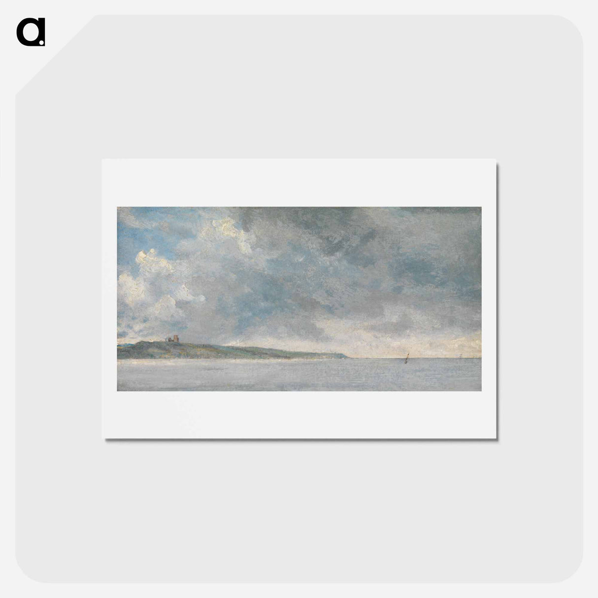 アートポストカード-Coastal Scene with Cliffs
 - ジョン コンスタブル Postcard.