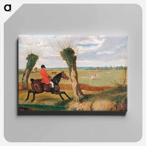 アートパネル-The Suffolk Hunt: Full Cry
 - ジョン フレデリック ヘリング Canvas.