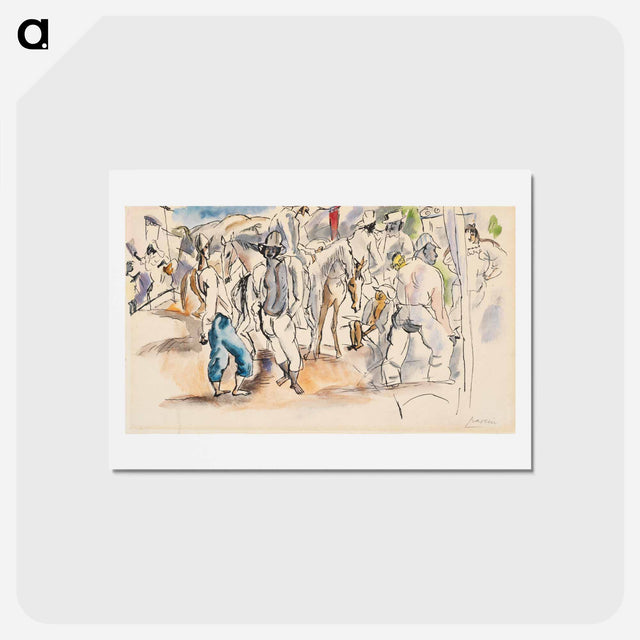アートポストカード-Figures and Horses
 - ジュール パスキン Postcard.