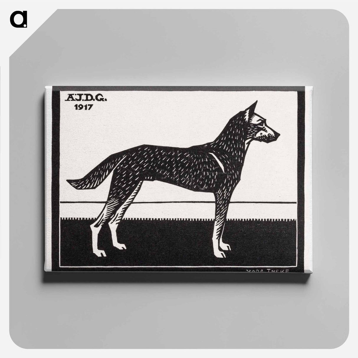 Dog - ジュリー デ グラーグ Canvas.