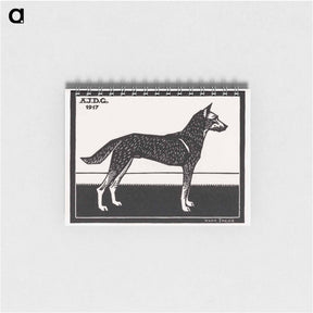 アートメモ帳-Dog - ユリー デ フラーハ Memo.
