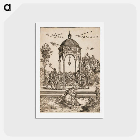 アートポストカード-The Sacrificial Death of Marcus Curtius
 - ルーカス クラナッハ Postcard.