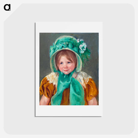 アートポストカード-Sara in a Green Bonnet - メアリー カサット Postcard.