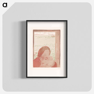 Mother with baby in front of a window - Maurice Denis Poster.