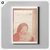 アートパネル-Mother with baby in front of a window - モーリス ドニ Canvas.