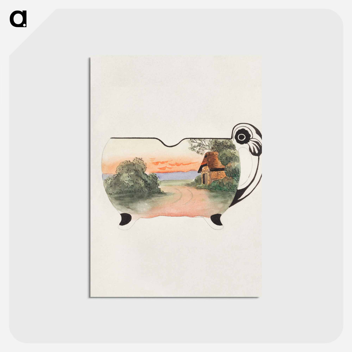 アートポストカード-Sugar Bowl Design
 - ノリタケ工場 Postcard.