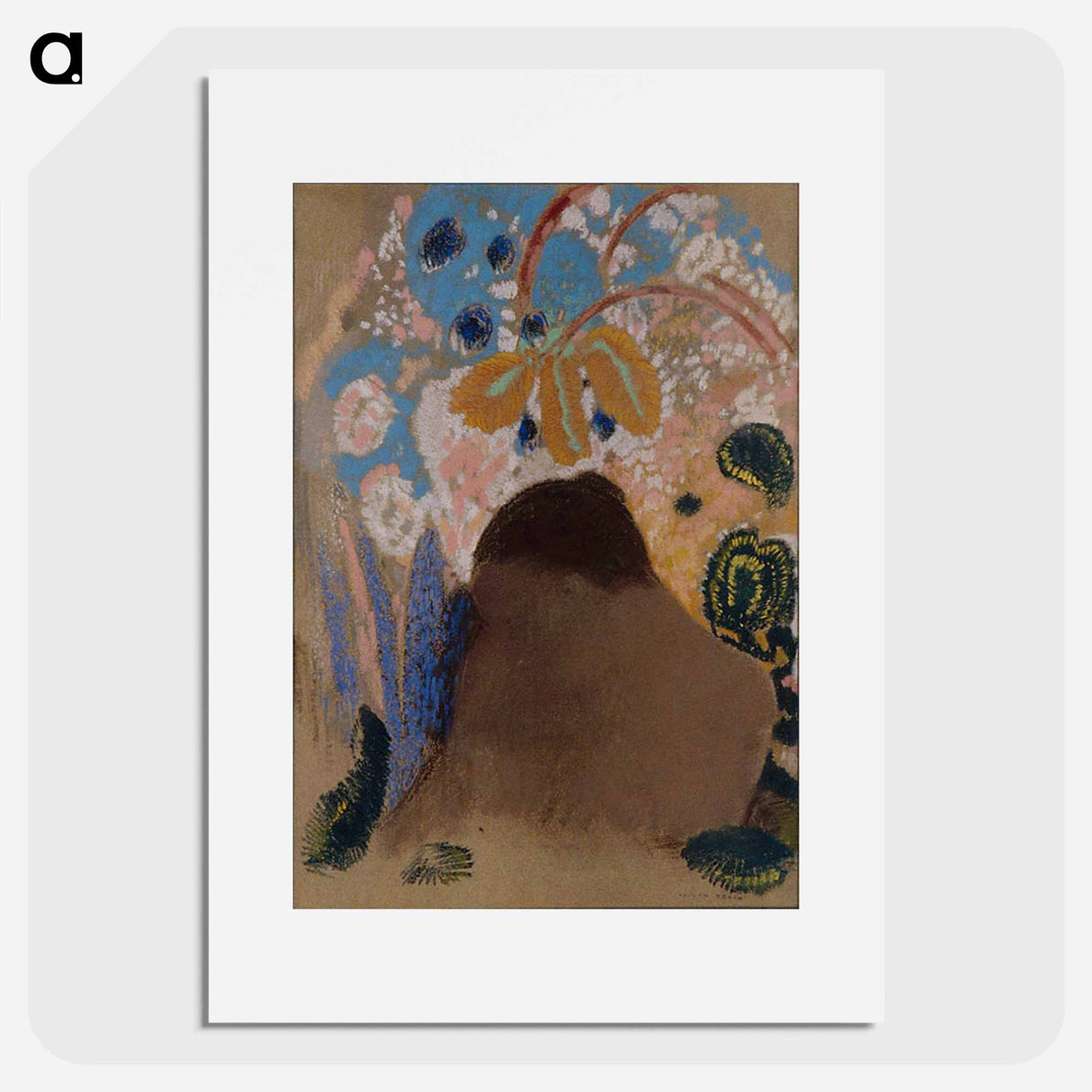 Ophelia - Odilon Redon Poster.