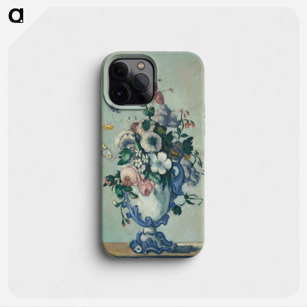 Flowers in a Rococo Vase - ポール セザンヌ Phone Case.