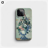 Flowers in a Rococo Vase - Paul Cezanne Phone Case.