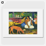 I Raro Te Oviri (Under the Pandanus) - Paul Gauguin Poster.