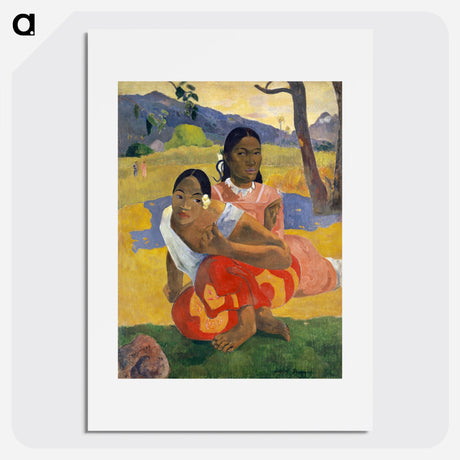 I Raro Te Oviri (Under the Pandanus) - Paul Gauguin Poster.