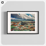 Ruined Country- Old Battlefield, Vimy, near La Folie Wood - Paul Nash Poster.