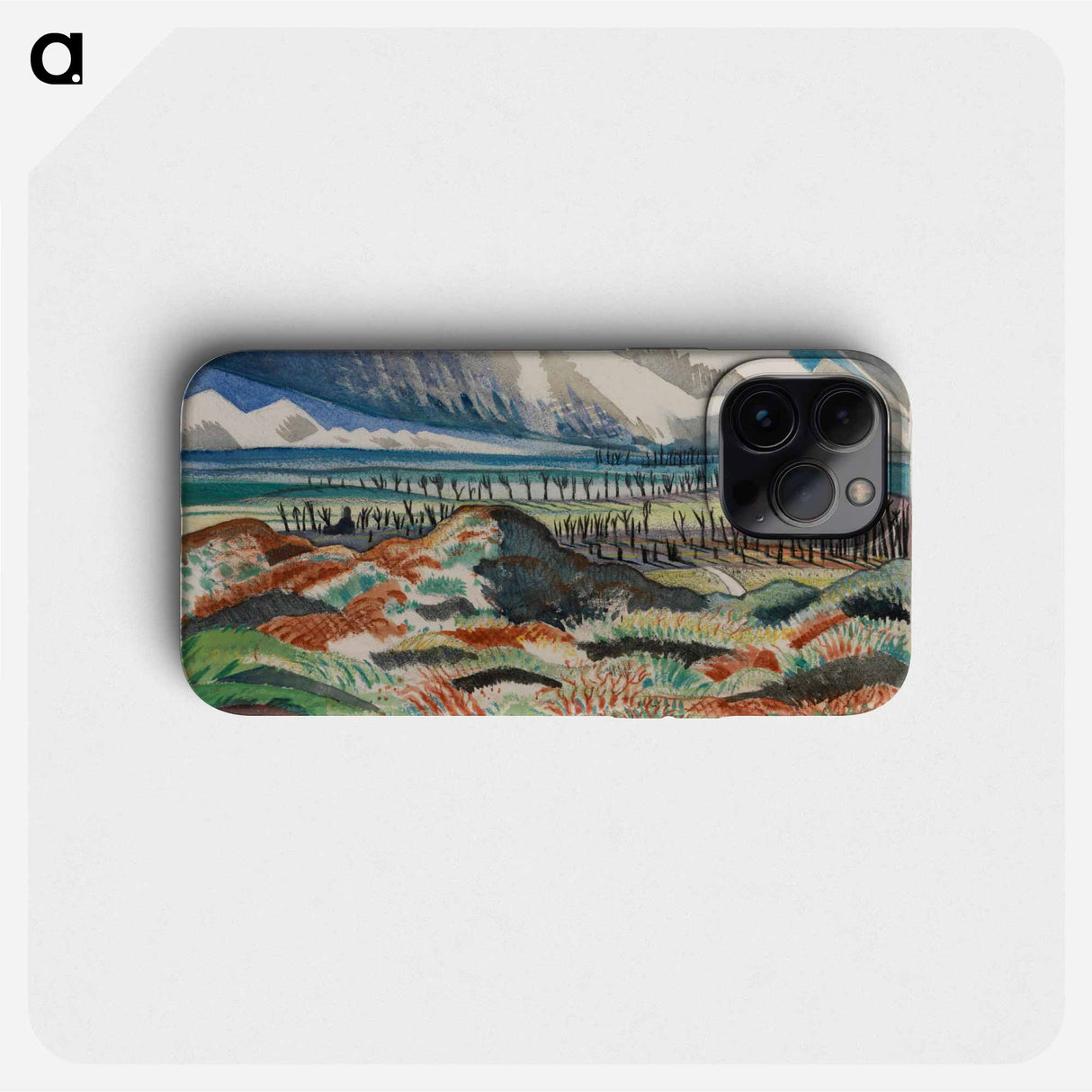 Ruined Country- Old Battlefield, Vimy, near La Folie Wood - Paul Nash Phone Case.
