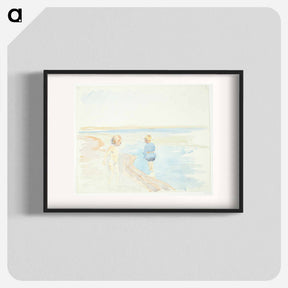 アートポスター-Children at the Beach
 - ピーター ハンセン Poster.
