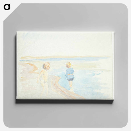アートパネル-Children at the Beach
 - ピーター ハンセン Canvas.