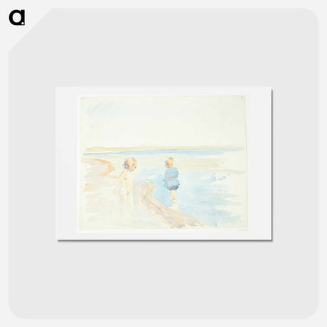 アートポストカード-Children at the Beach
 - ピーター ハンセン Postcard.