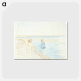 アートポストカード-Children at the Beach
 - ピーター ハンセン Postcard.