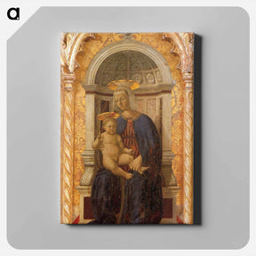 アートパネル-Madonna and Child - ピエロ デラ フランチェスカ Canvas.