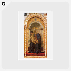 アートポストカード-Madonna and Child - ピエロ デラ フランチェスカ Postcard.