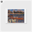 アートポストカード-The Seine at Argenteuil - ピエール オーギュスト ルノワール Postcard.