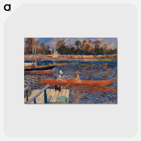 アートポストカード-The Seine at Argenteuil - ピエール オーギュスト ルノワール Postcard.