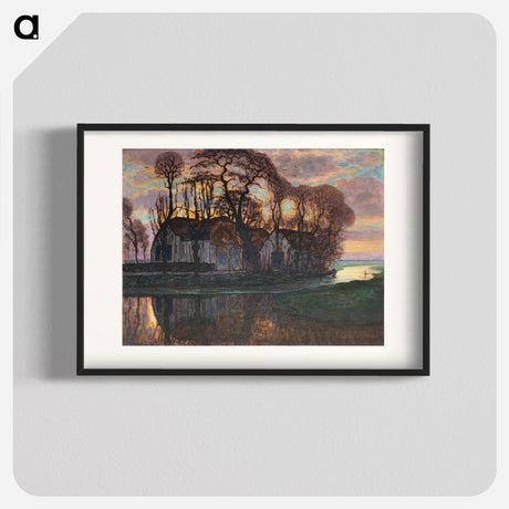 Piet Mondrian(ピエト モンドリアン) - Farm Near Duivendrecht, in the Evening - ピエト モンドリアン Poster. - artgraph.「アートをもっと気軽に」世界の名画やアート作品をポスターなど身近なアイテムにプリントして販売するサイト「artgraph.」ポスター、アートフレーム、スマホケース、ノート…etcなど多くの製品を用意しております。専属アーティストの作品もあり、ここだけしか買えないアートに出会えます。│