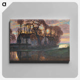 Farm Near Duivendrecht, in the Evening - Piet Mondrian Canvas.
