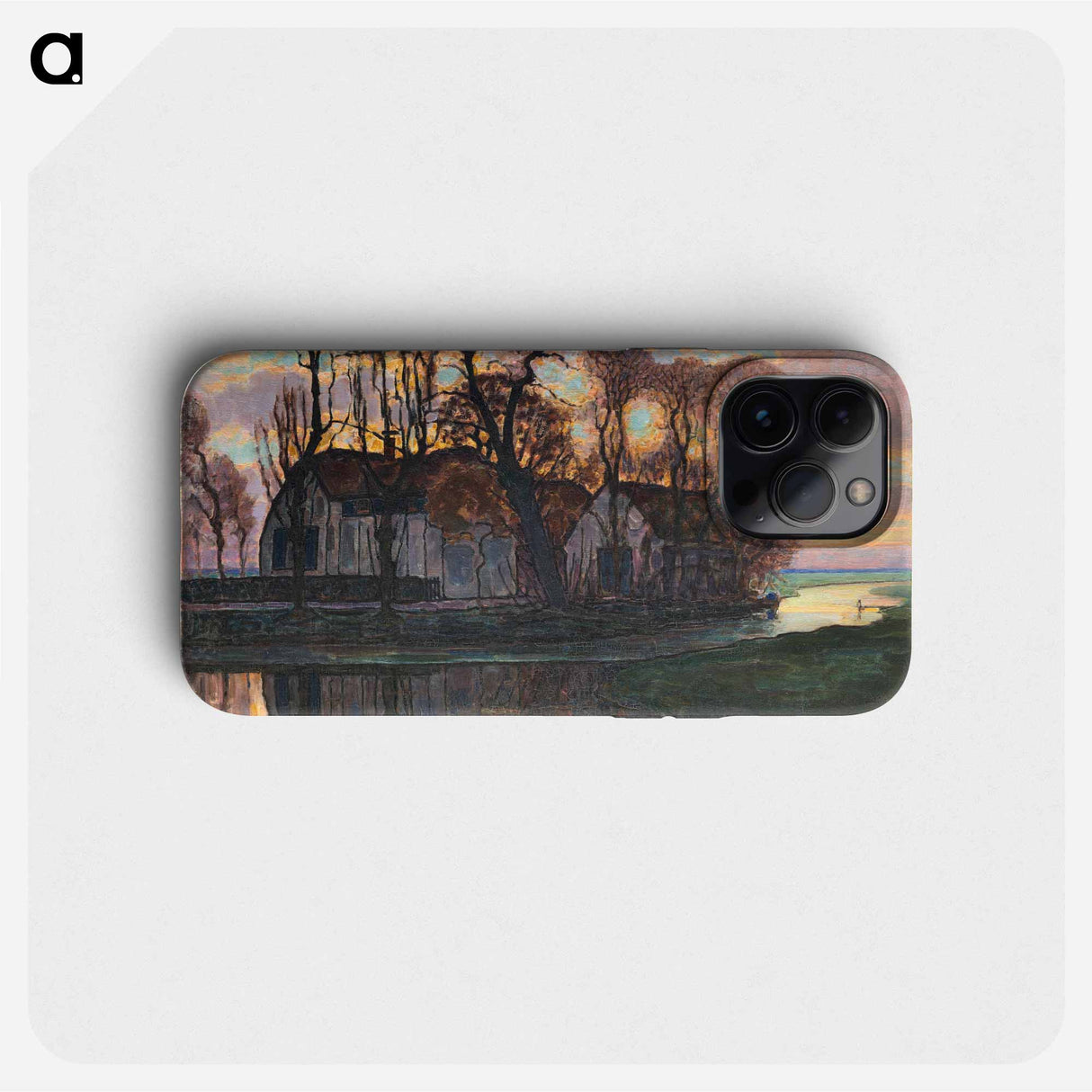 Farm Near Duivendrecht, in the Evening - Piet Mondrian Phone Case.