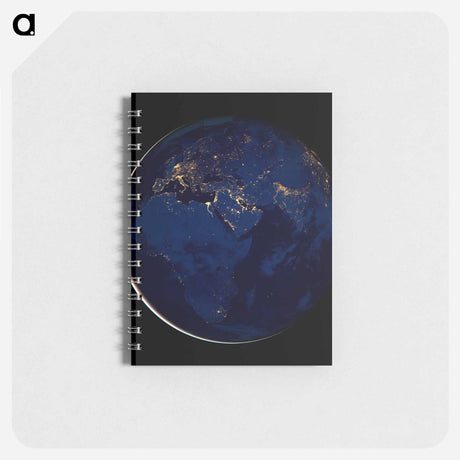 アートメモ帳-Nocturnal Hemispheric View
 - 地球 Memo.