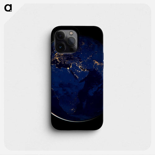 Nocturnal Hemispheric View
 - 地球 Phone Case.