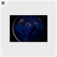 アートポストカード-Nocturnal Hemispheric View
 - 地球 Postcard.