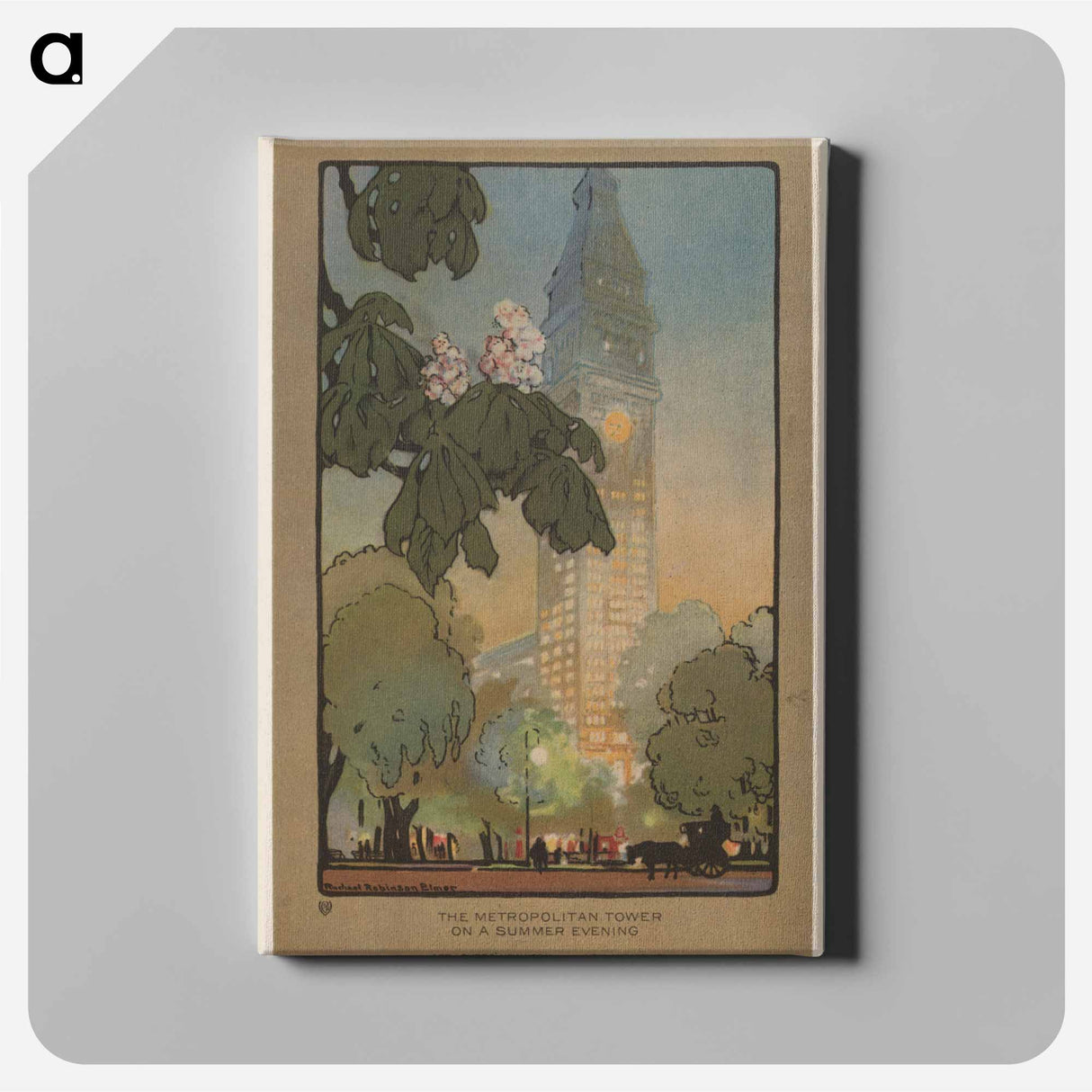 アートパネル-The Metropolitan Tower on A Summer Evening
 - レイチェル ロビンソン エルマー Canvas.