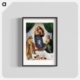 The Sistine Madonna - ラファエロ サンティ Poster.