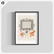 アートポスター-French Rose and Dwarf Nasturtium
 - 書道のお手本 Poster.