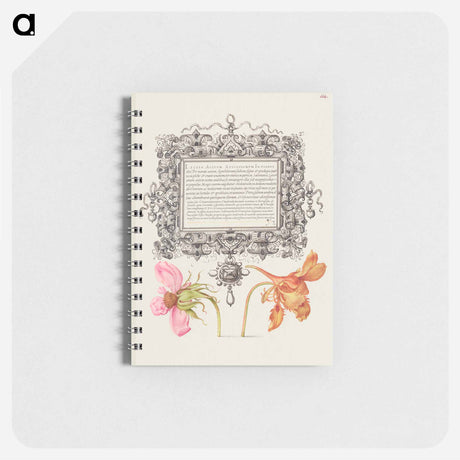 アートメモ帳-French Rose and Dwarf Nasturtium
 - 書道のお手本 Memo.