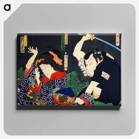 アートパネル-Portraits of Actors - 豊原 国周 Canvas.