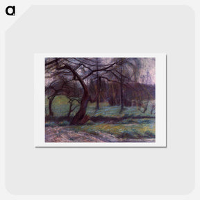アートポストカード-Moorland - ウンベルト ボッチョーニ  Postcard.