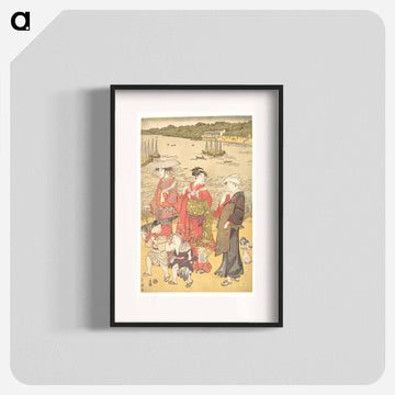 Women at Takanawa Beach
 - 歌川 豊国 Poster.