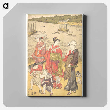 Women at Takanawa Beach
 - 歌川 豊国 Canvas.