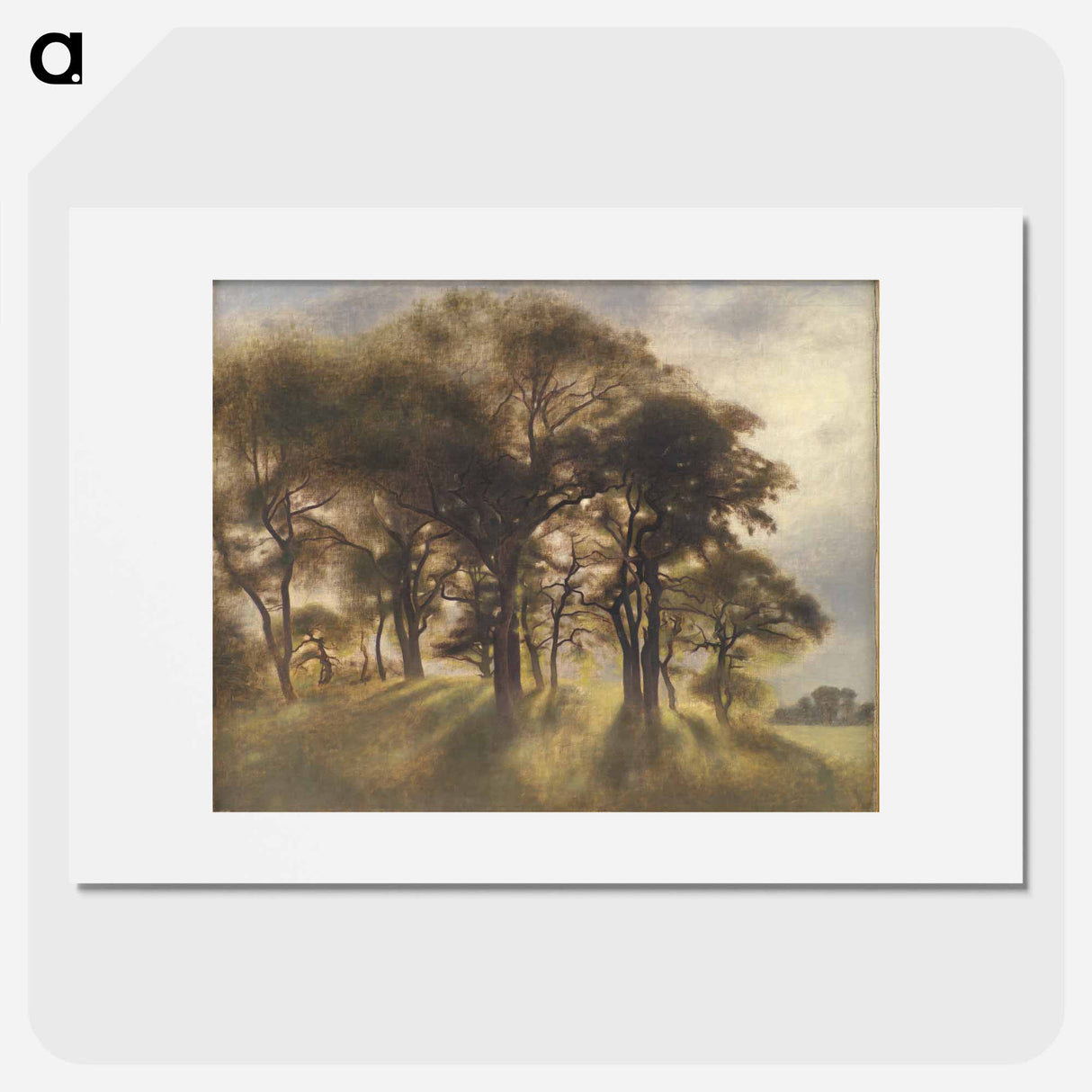 Near Fortunen, Jægersborg Deer Park, North of Copenhagen - Vilhelm Hammershøi Poster.