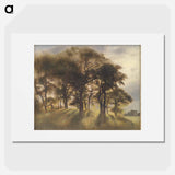 Near Fortunen, Jægersborg Deer Park, North of Copenhagen - Vilhelm Hammershøi Poster.