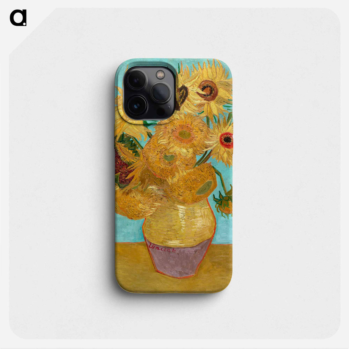 Vase with Twelve Sunflowers - フィンセント ファン ゴッホ Phone Case.